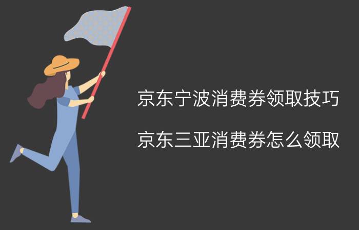 京东宁波消费券领取技巧 京东三亚消费券怎么领取？